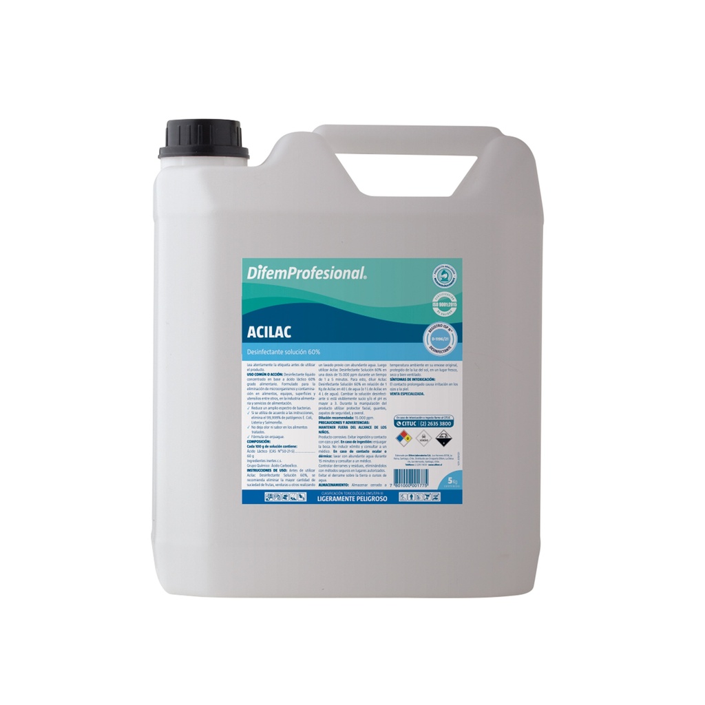 ACILAC Desinf.Verdur.5LT.Difem