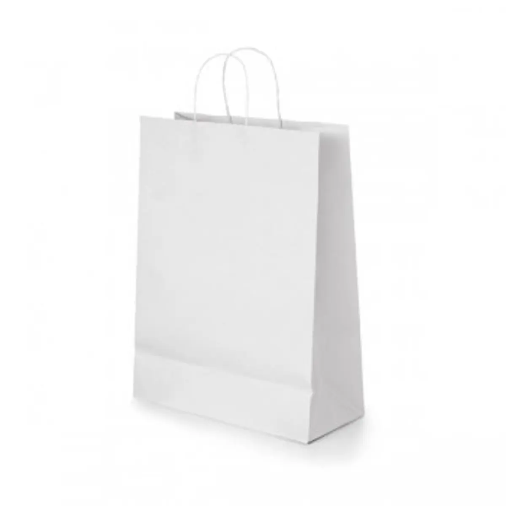 BOLSA P.BLANCA C/MANILLA S (32x22x10)(uxc400)