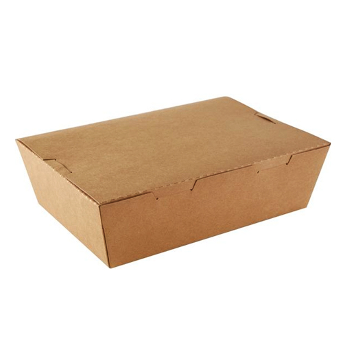 CAJA KRAFT S/VENT.1600ml. 19x13x6cm(uxc200)