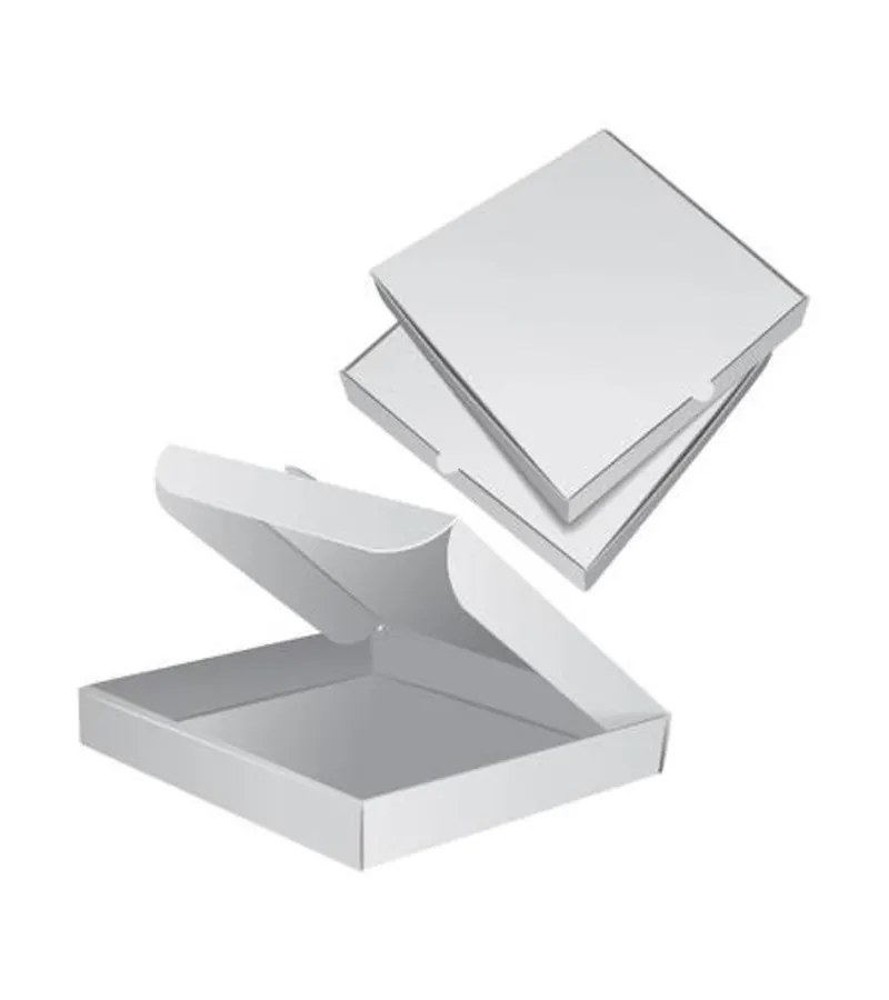 CAJA PIZZA MEDIANA CARTUL.BLANCA 25x25x4(uxp50)
