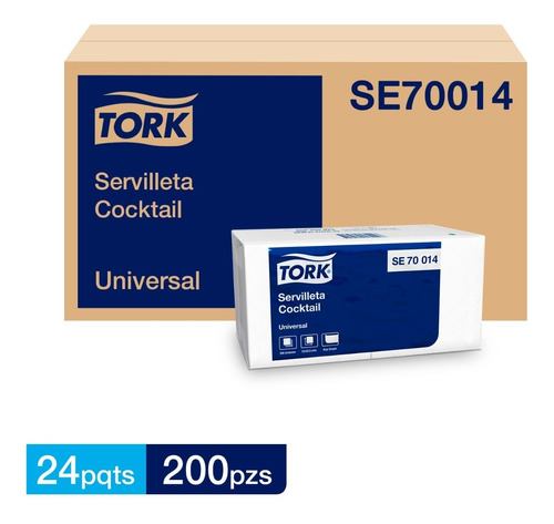 CAJA SERVILLETA COCTEL TORK 24x200
