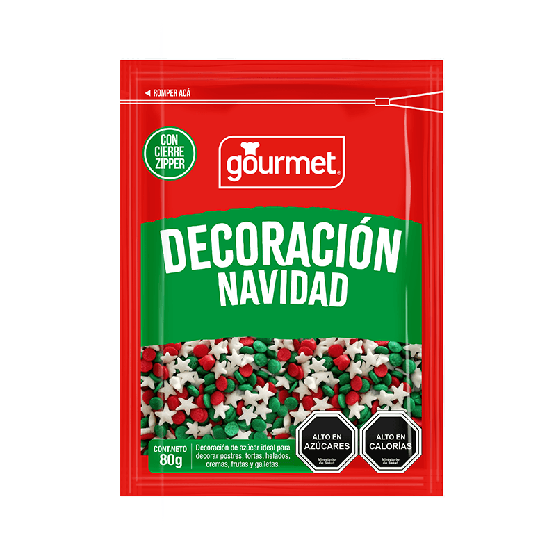 DECORACION NAVIDAD 80gr.