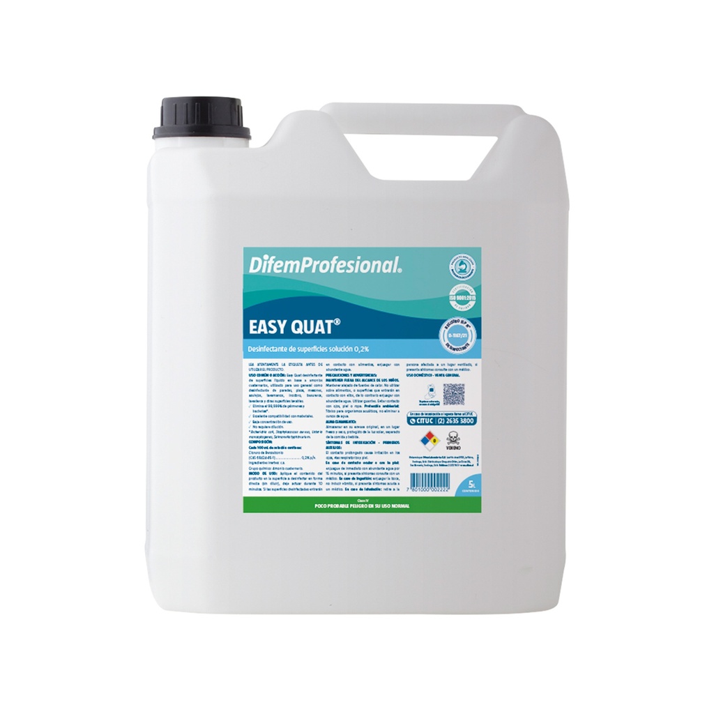 EASY QUAT 5LT.Amoniocuat.Difem