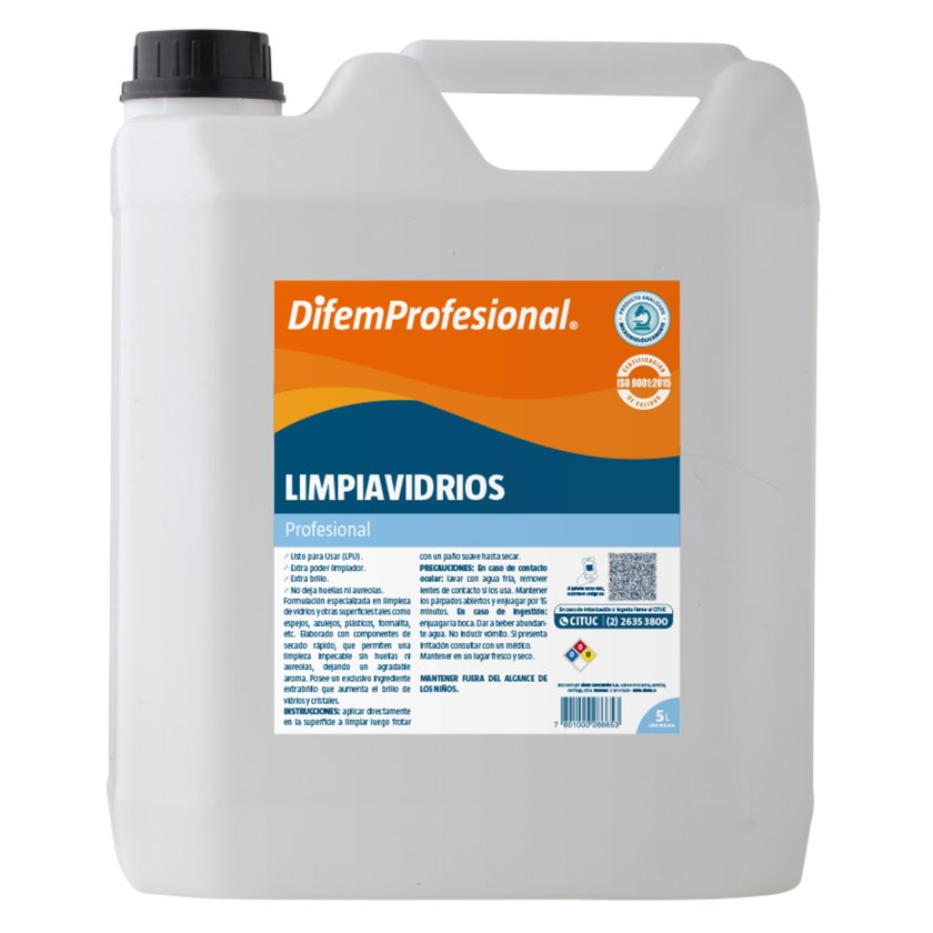 LIMPIAVIDRIOS 5 LT. Difem