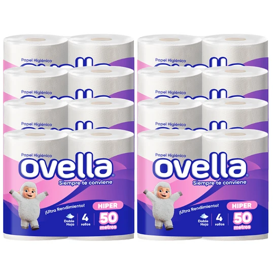 MANGA HIGIENICO 4x50mt.D/H ovella(Bx8)