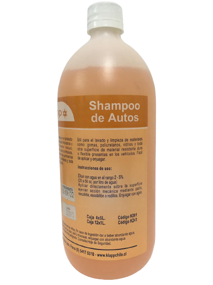 SHAMPOO DE AUTOS 1lt.Klapp