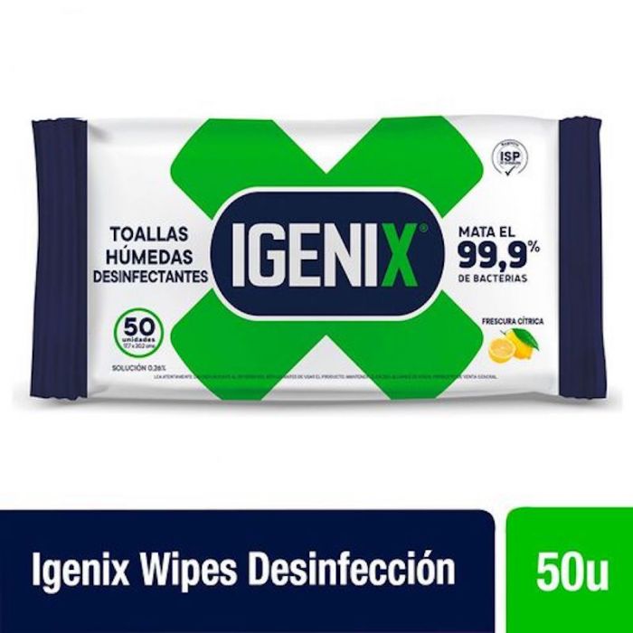 TOALLA DESINFECTANTE 50UNID.(uxc14)