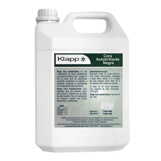 CERA NEGRA 5LT.AUTOBRILLANTE KLAPP