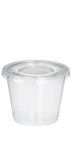 POCILLO TRANSP. 5,5oz.C/TAPA(uxp50)(cj2500u)
