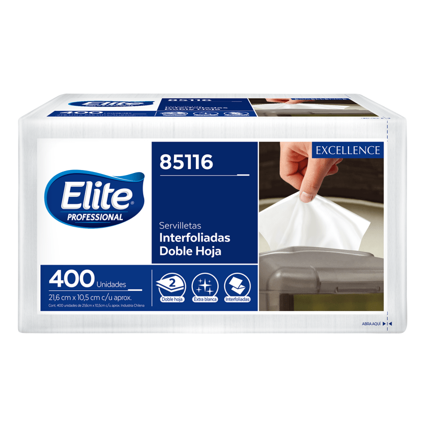 PQTE.SERVILLETA INTERFOLIADA X400U.Elite