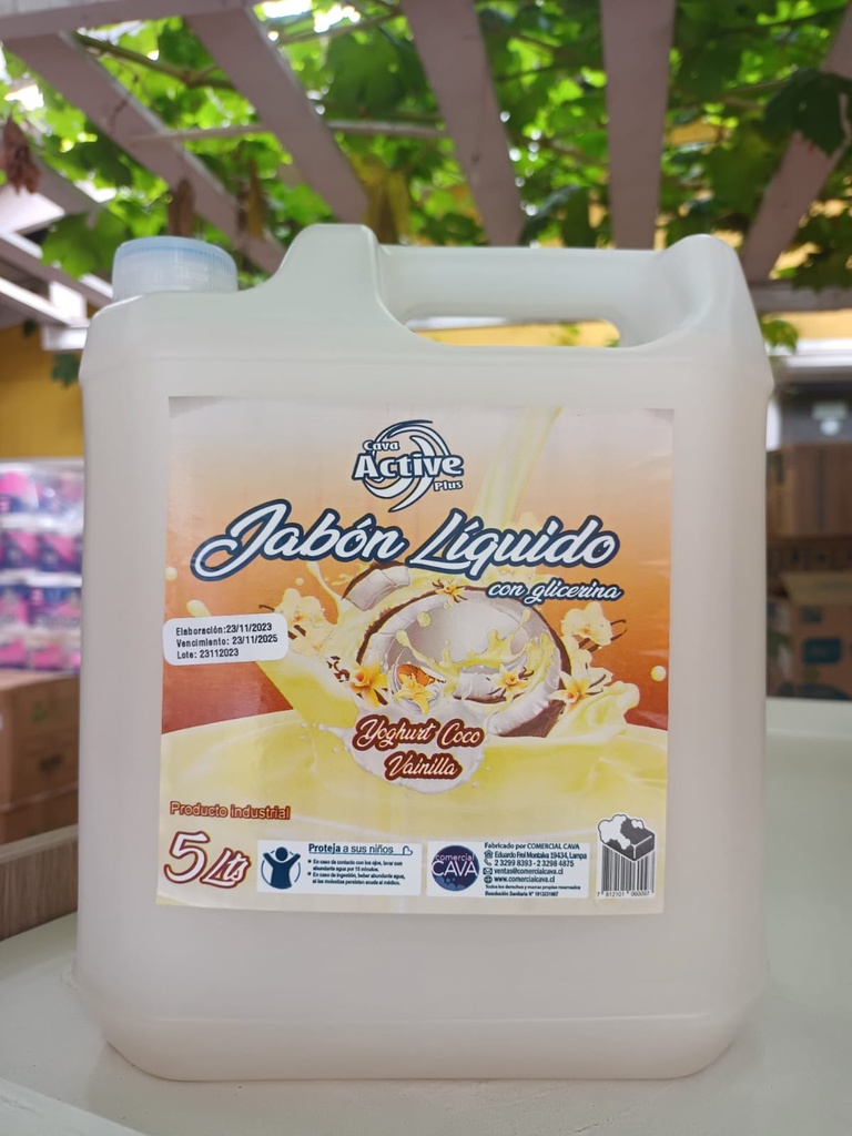 JABON COCO VAINILLA. 5lt.Active