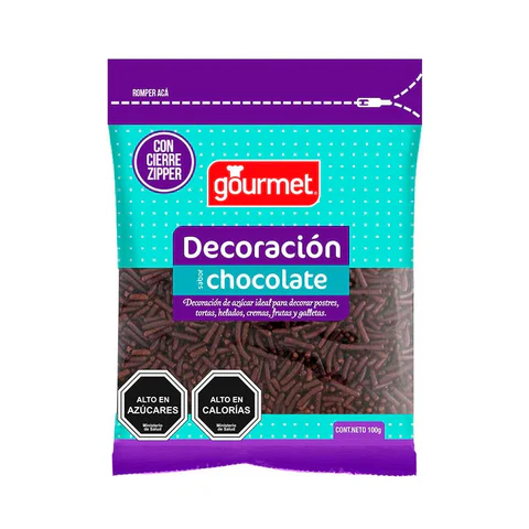 DECORACION CHOCOLATE 100g.(uxc25)