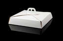 CAJA PIZZA C/MANILLA GDE.BLCA.35x35x4cm.(uxc50)