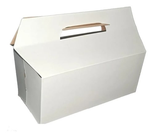 [2501] CAJA POLLO BLANCA 00(uxc50)22,5x10,5x7,5