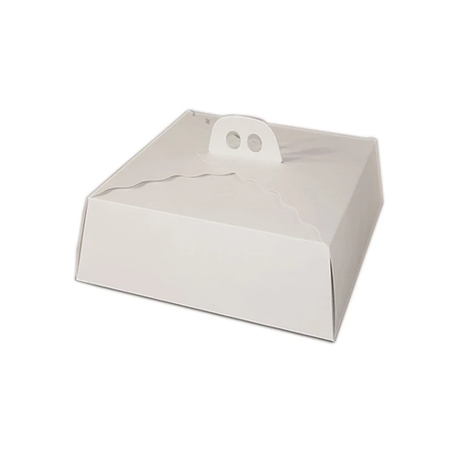 [3101] CAJA TORTA CHICA BLANCA 29,5x29,5x10,6cm(uxp50)