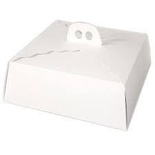 [2801] CAJA TORTA GRANDE BLN.35x35x12cm.(uxc50)
