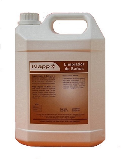 [1023] LIMPIADOR DE BAÑOS 5LT. KLAPP
