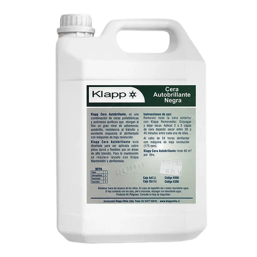 [6006] CERA NEGRA 5LT.AUTOBRILLANTE KLAPP