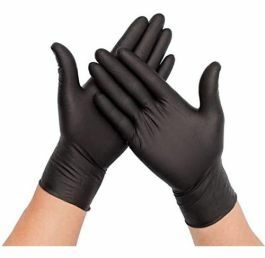[3023] GUANTE NITRILO NEGRO T-M 100u L/P