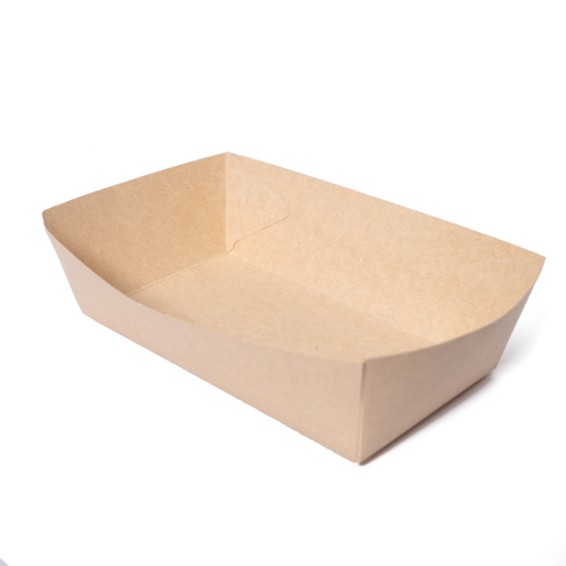 [2112] THE BOX DELIVERY BANDEJA KRAFT L 12x20x5cm (1700ml.)(uxc500)