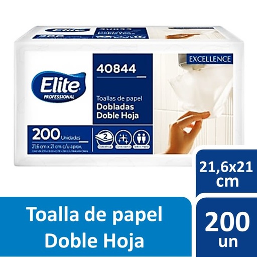 [408441] PQTE.TOALLA INTERFOLIADA x200U.D/H.ELITE